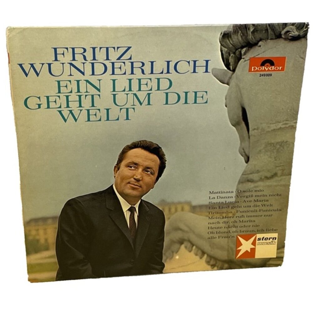 Fritz Wunderlich Ein Lied Geht Um Die Welt (Vinyl, 1965) Polydor 249009 VG+ LP